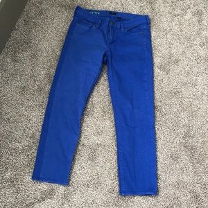 J.Crew Matchstick Royal Blue Jeans